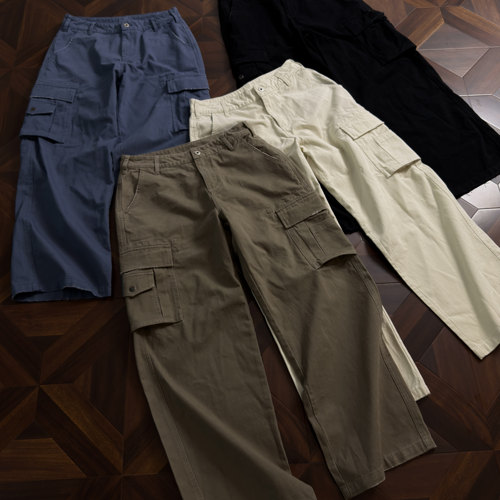 TuM/ cargo多口袋街头水洗做旧工装长裤 百搭美式复古