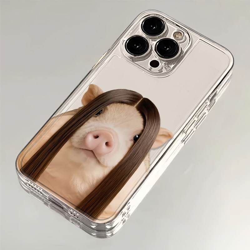 直发猪猪新款防摔手机壳适用于华为荣耀小米OPPO vivo苹果16手机壳苹果防摔17promax软壳iphone15