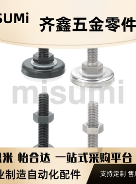 调整块FJSM FJSMS FJSN FJSNS8/10/12/16/20-60 橡胶底座型脚轮用