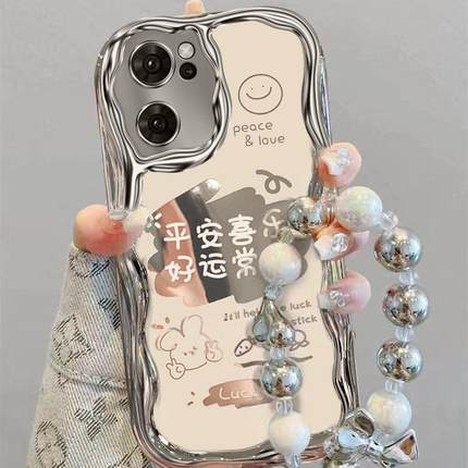 适用opporeno7手机壳PFJM10硅胶软reno7pro保护套PFDM00全包边opopreno7se防摔PFCM00手链0pp0ren07pr0文字女