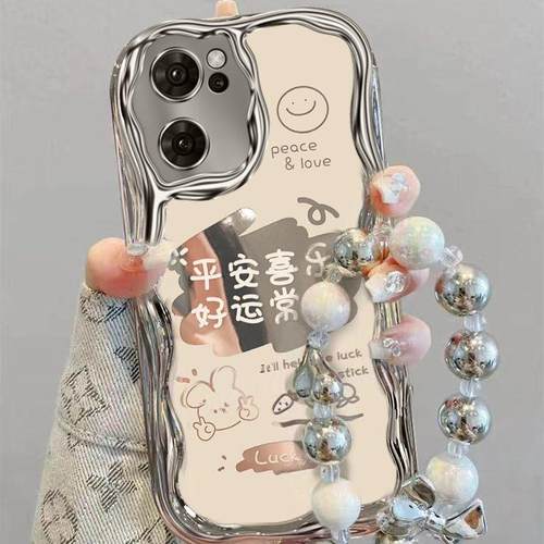 适用opporeno7手机壳PFJM10硅胶软reno7pro保护套PFDM00全包边opopreno7se防摔PFCM00手链0pp0ren07pr0文字女