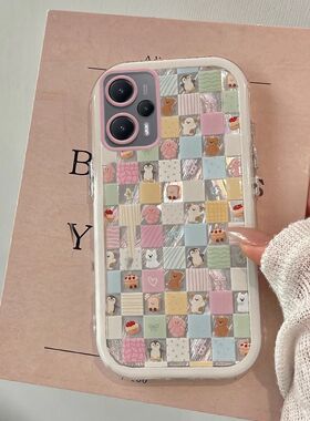 适用小米红米Note12turbo手机壳23049RAD8C卡通好看redmi可爱外套Noto12turb0保护套n0te镜头全包防摔5G小众