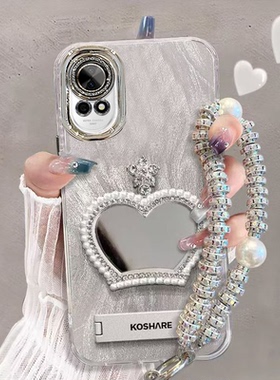 适用华为nova13手机壳补妆镜BLK-AL80带镜头膜Nova13pro保护套MIS-AL00全包边novo防摔huawei新款5g外套女pr0