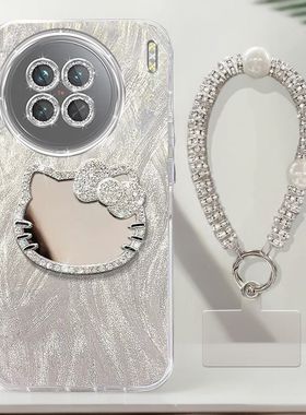 适用vivox90手机壳带镜子V2241A镜头膜vivox90pro+保护套V2227A新款女viv0x90pr0全包V2242A防摔5g高级vox90s