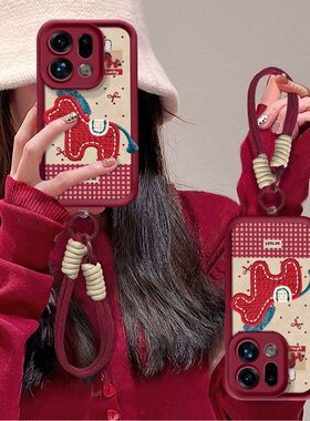 适用oppofindx9pro手机壳新款PLG110软硅胶opfindx9保护套PLJ110本命年马0pp0镜头全包边防摔5g手绳pr0高级女