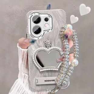 适用vivos30手机壳补妆镜vivos30promini保护套vlvos3o带镜头膜5g高级新款女viv0s30pr0mlnl软边防摔全包外壳