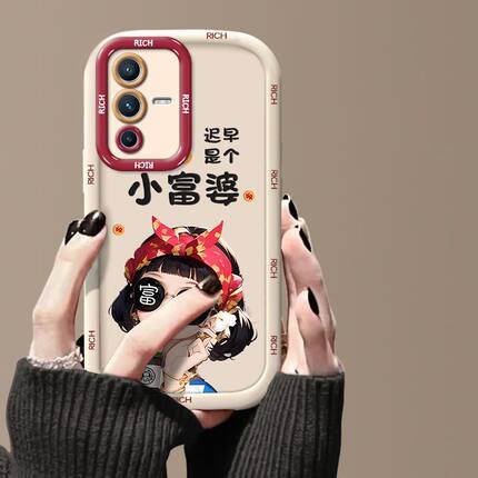 适用vivos12手机壳小富婆V2162A硅胶软vivo s12pro保护套V2163A镜头全包vlvos防摔5g新款viv0s12pr0高级潮女