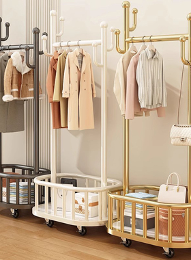 德国挂衣架落地卧室衣架家用室内轻奢晾衣服置物架房间简易衣帽架