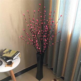 适合客厅摆放的花满天星仿真花叶脉干花束假花电视柜装饰花艺摆件