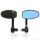 摩托车后视镜改装 覆古车把镜电动踏板车手把镜倒后镜反光镜蓝镜面