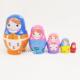 五层小肚小花女孩俄罗斯套娃生日礼物木制工艺礼品情人节摆饰