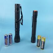 家用手电筒普通2节5号五 超亮学生住宿应急照明停电外 电池可携式