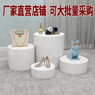 服装店地台展示台长方形橱窗模特摆件底座增高台陈列地柜直播站台