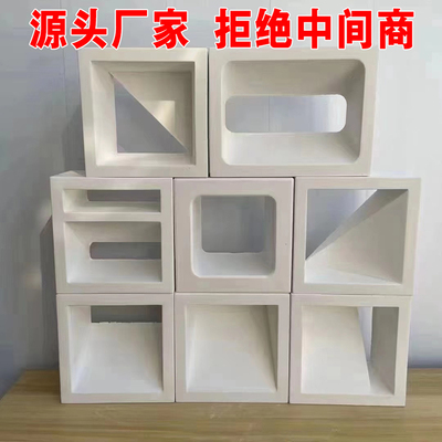 网红水泥空心砖发泡陶瓷构件砖装饰多孔砖轻质双面艺术泡沫构建砖