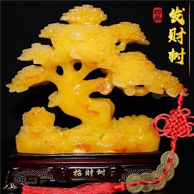 招财树发财树摆件摇钱树摆设客厅办公室桌面新居房间送乔迁礼物