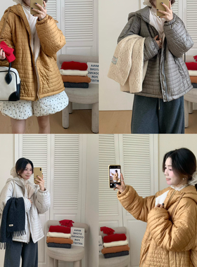 ING-秋冬新款保暖加厚宽松减龄百搭慵懒风保暖棉服外套16878