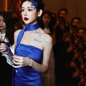 法式高级感订婚出阁回门敬酒服轻奢小众晨袍连衣裙