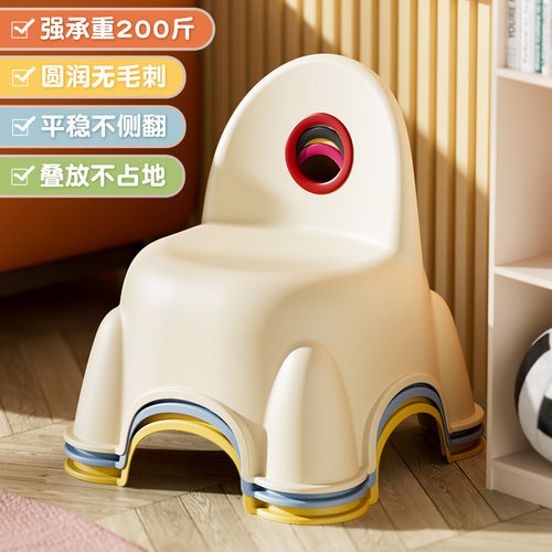 儿童小凳子家用宝宝椅子幼儿园靠背椅餐椅小矮凳换鞋凳防滑洗澡凳