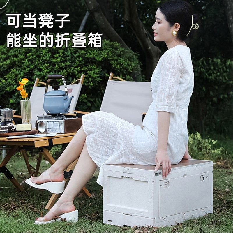 户外露营装备收纳箱折叠箱车载桌侧开大容量野餐T置物储物箱带拉,户外/登山/野营/旅行用品,露营折叠箱,淘宝优惠券,粉丝福利购,淘宝优惠卷