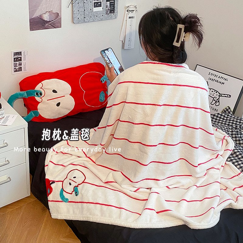 抱枕被子两用毯子二合一r折叠沙发靠枕办公室午睡小枕头汽车载加