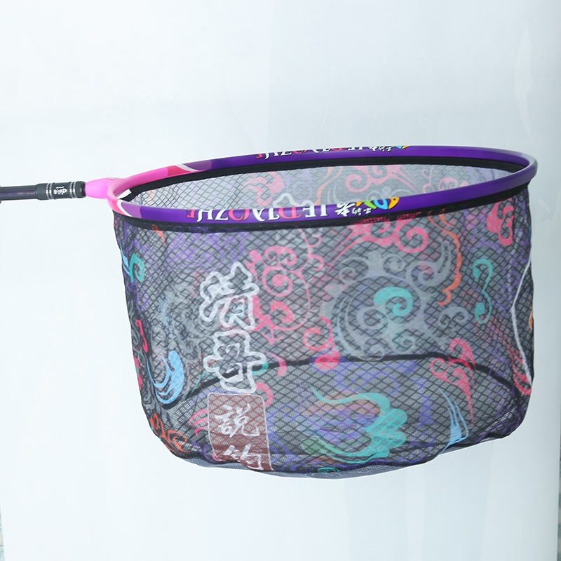 乐钓者朱清高碳超轻80-140竞技竿挂2米1伸N缩捞网杆并继飞超捞网