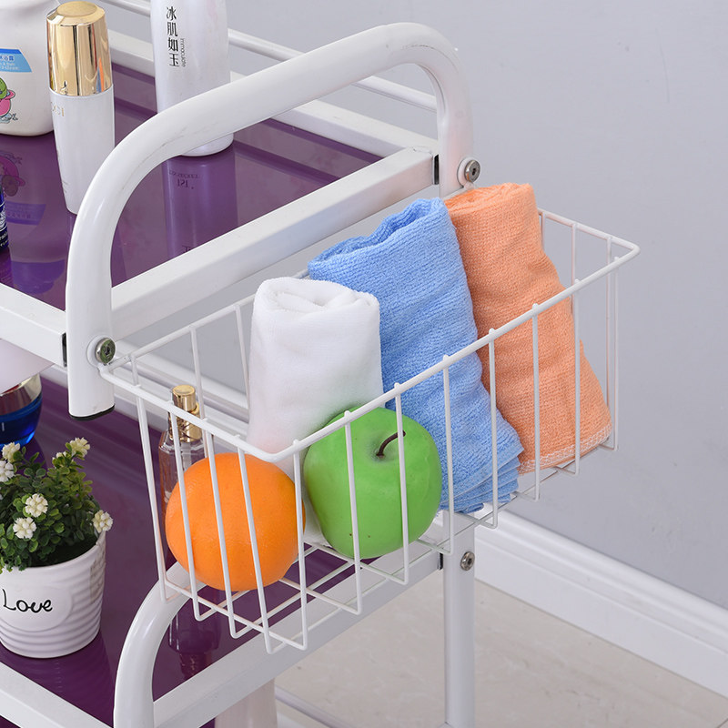 玻璃移动美容美发推车置物架杠火罐汽车三层抽屉T式心电图纹绣烫