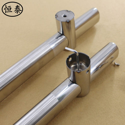 加厚玻璃门不锈钢把手木门大门可调孔距椭圆扁管活V动推拉门大拉