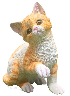 新品户外花园装饰j庭院摆件院子园艺装饰摆件仿真动物猫咪大号包