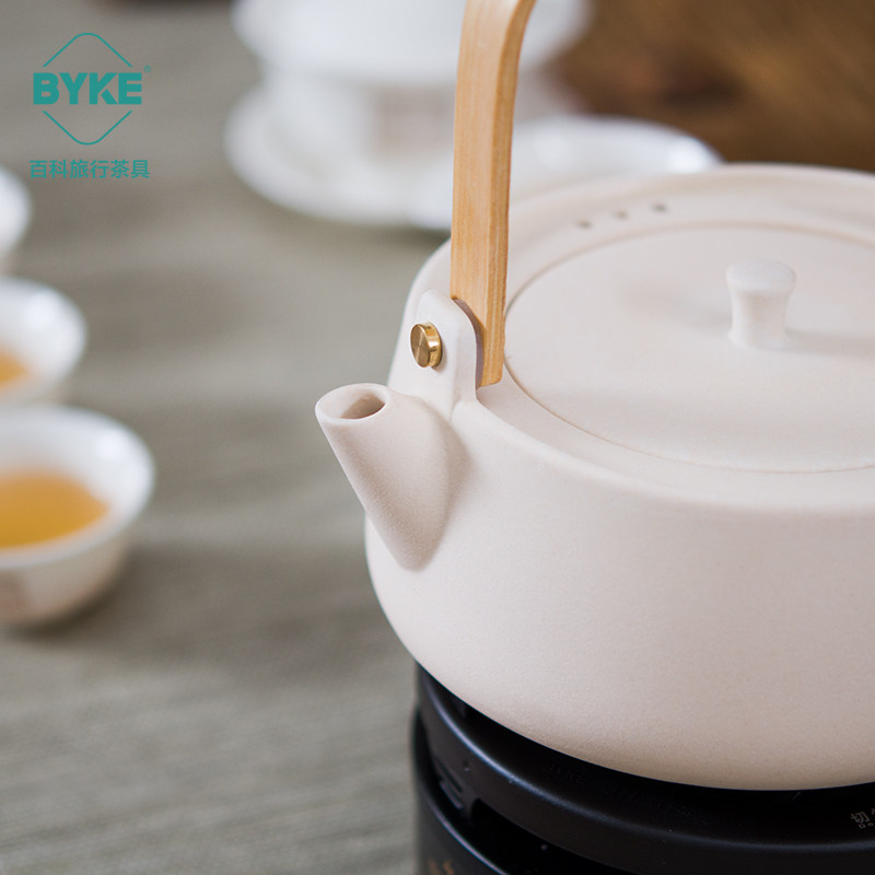粗陶泡茶壶陶瓷功夫茶户外烧x水壶电陶炉煮茶壶日式陶壶提梁壶家