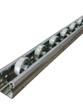 中山厂家货架物料架重型金属流利条滑轨铁轮塑料滚轮S钣金4033滑