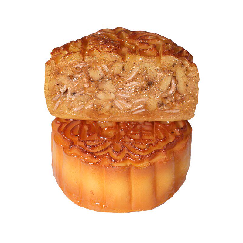 新款仿真食品模型水果q五仁豆沙双黄白莲蓉月饼模型装饰道具摆件