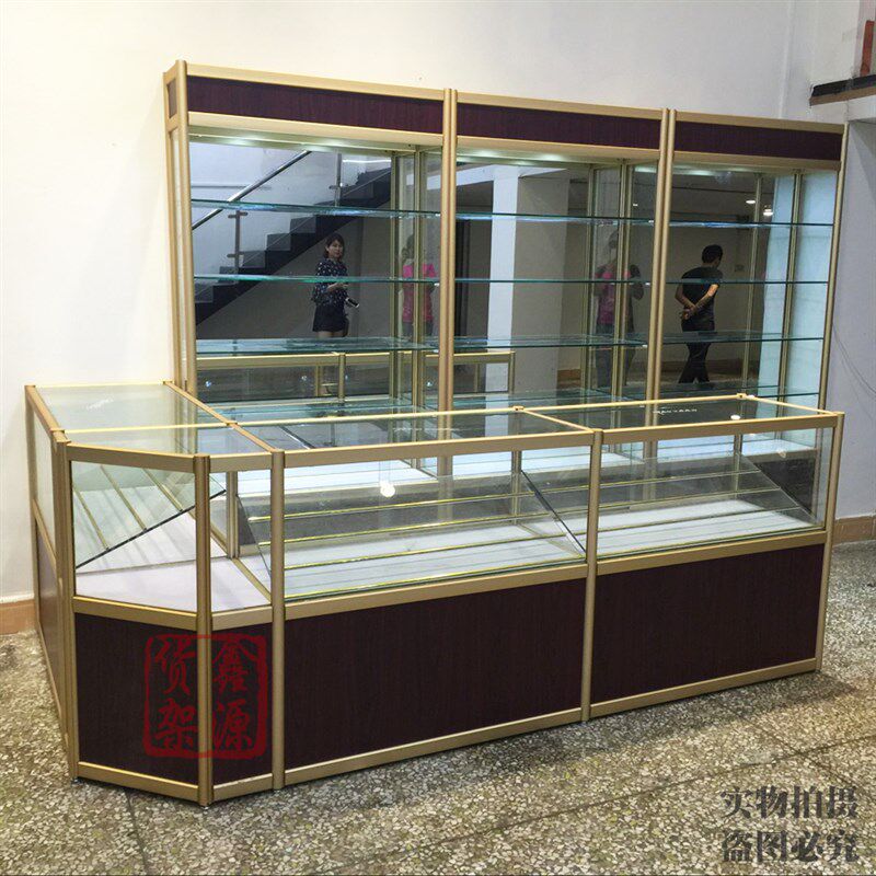 超市烟柜展柜展示柜玻璃柜台烟y酒柜烟草烟柜木质柜台精品货架烟