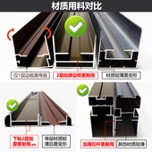 折叠隐形纱门伸缩推m拉式 入户门农村大门阳台防蚊门铝合金纱窗门