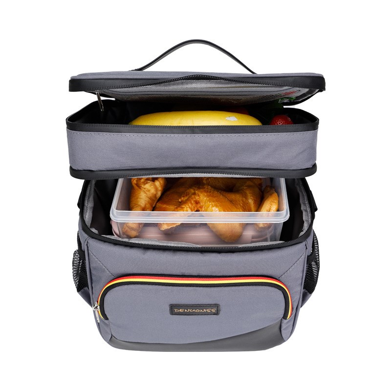 双层保温b包便当包户外野餐露营冷藏加厚防撞冰包袋防水手提饭盒