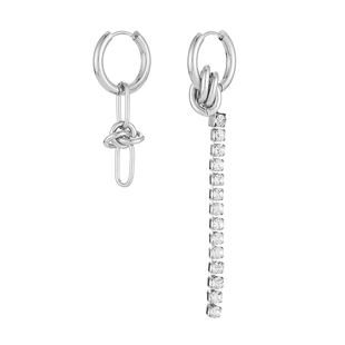 钛钢不掉色流苏圆圈耳环轻奢小众高级感耳扣夸张耳钉无洞耳夹耳饰