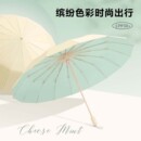 16骨彩胶雨伞加大超轻伞学生防晒防紫外线晴雨两用伞女遮阳太阳伞