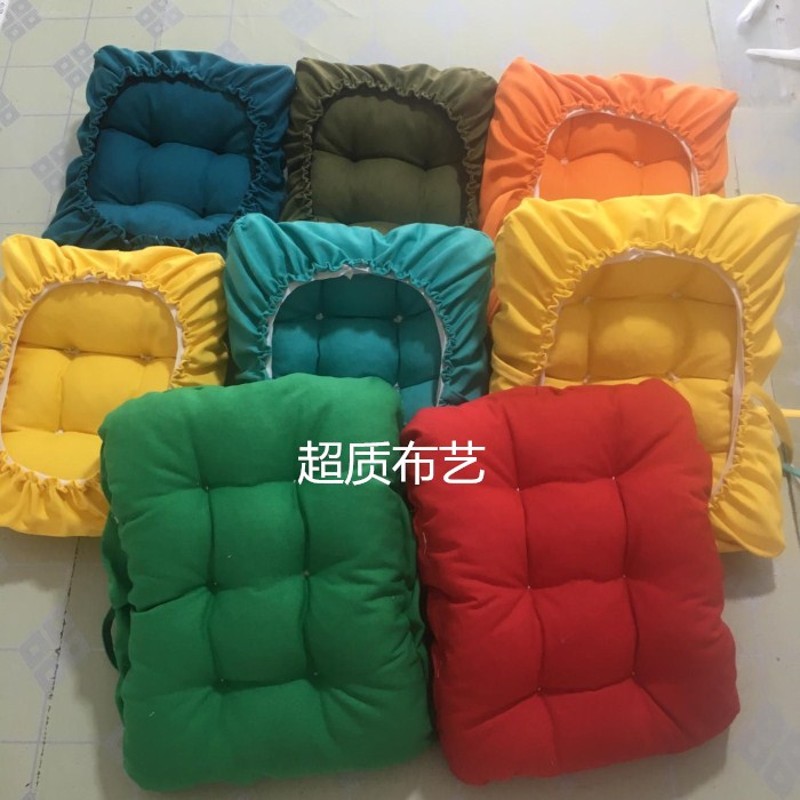 帆布纯色长方形坐垫套 罩 加厚棉花垫 换鞋凳子垫 长Y椅 钢琴椅垫