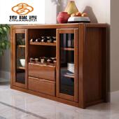 实木餐边柜多功能靠墙酒柜v现代客厅餐厅办公室茶水柜置物架储物