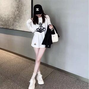 土星印花高支纯棉打底衫T恤小众潮牌