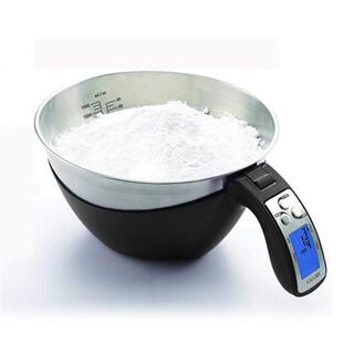 大号带刻度量杯电子秤手提厨房家用食品级克称毫升烘焙量器称重秤