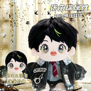 张函瑞属性20cm棉花娃娃TF系列毛绒玩偶明星同人公仔玩具节日礼品