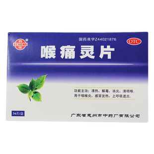 鹅城喉痛灵片治咽喉炎专用药消炎感冒发热清热解毒搭冲剂非丸剂