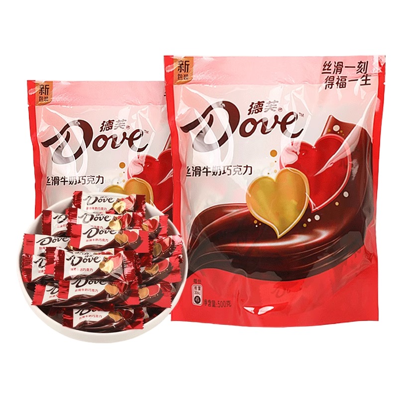 德芙巧克力散装丝滑牛奶巧克力糖果情人节糖果小零食