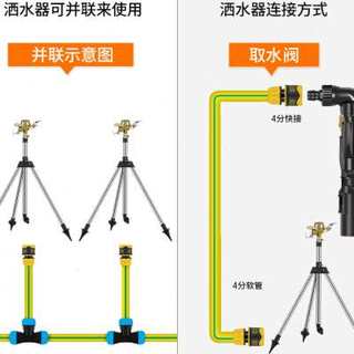 园林快速取水阀绿化浇水浇花喷头取水器草坪水管接水接头6分1寸