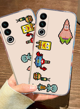 海绵宝宝适用魅族21手机壳20classic真我gtneo6se派大星5大师3探索版2透明10t新款12pro/v25/q13保护套realme