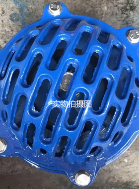 水泵底阀单向阀逆止阀平板阀H42X1016球墨铸铁法兰消声底阀花篮头