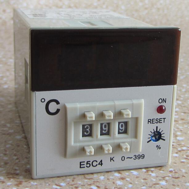 全新 数显 E5C4-R 数显温度控制器 温控仪 K型0-399℃ 高品质