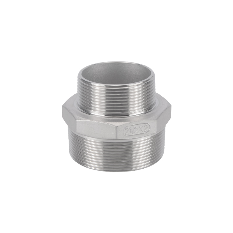 寸不锈钢双外丝接头转分