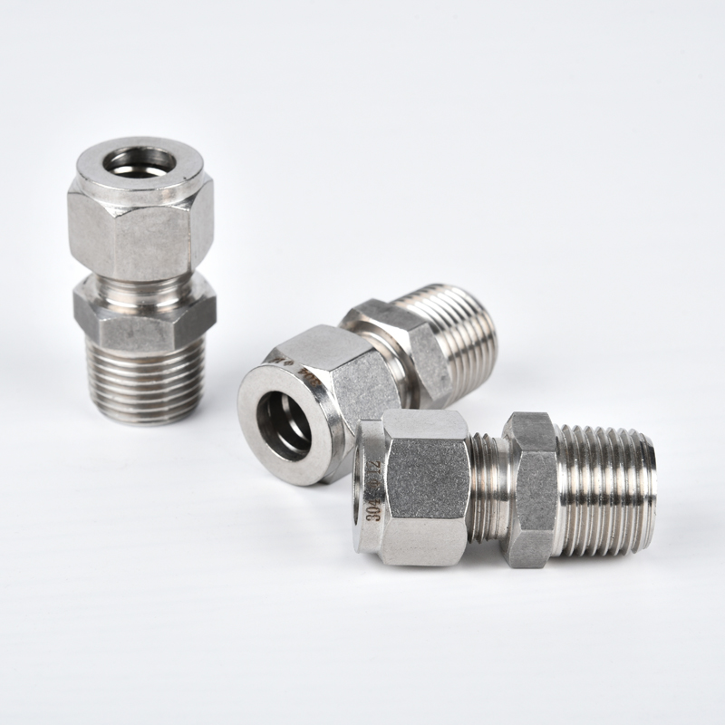 不锈钢卡套直通终端公制