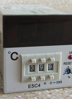 全新 数显 E5C4-R 数显温度控制器 温控仪 K型0-399℃ 高品质